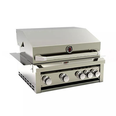 30 Inch 4 Burner Built In Gas Grills With Side Burner Outdoor Kitchen