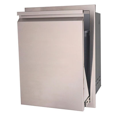 Propane Outdoor Bbq Drawers Stainless Steel Tank Storage Trash Island Can
